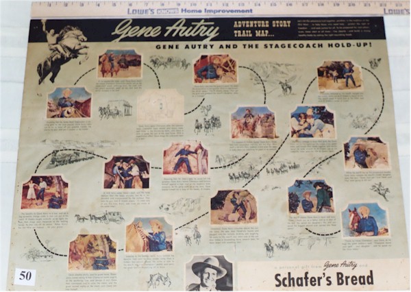 Gene Autry Map (1950)