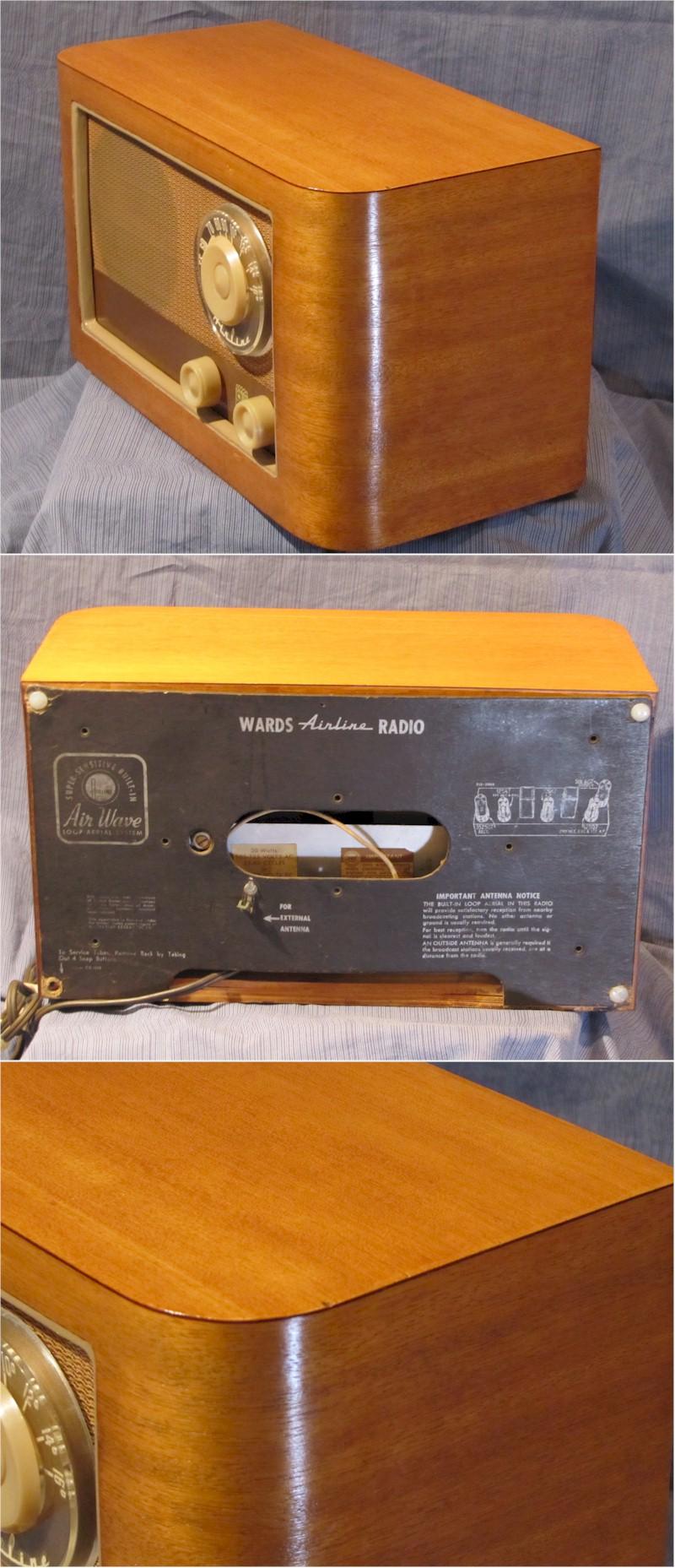 Airline Wooden Table Radio