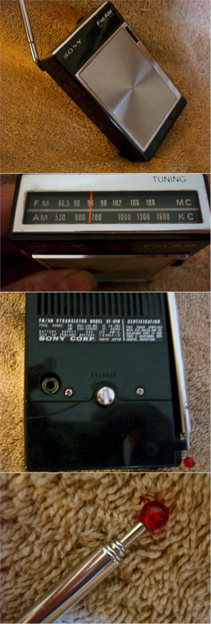 Sony 3F-61W AM/FM Pocket Transistor (1967)