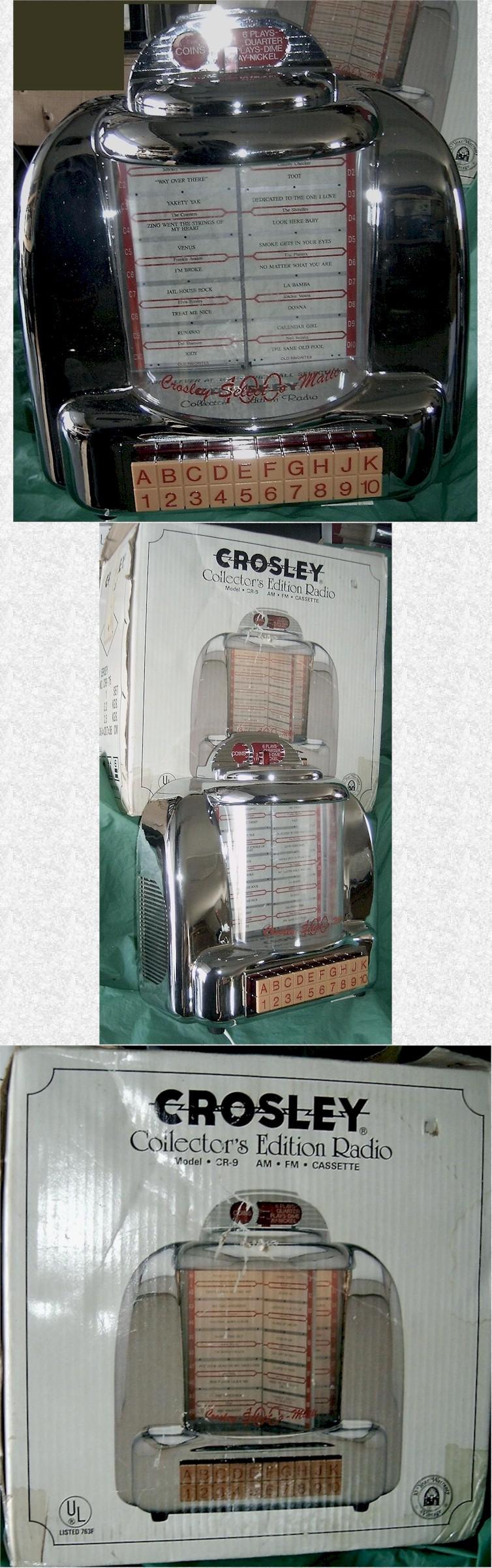 Crosley CR-9 Diner Jukebox AM/FM/Radio/Cassette