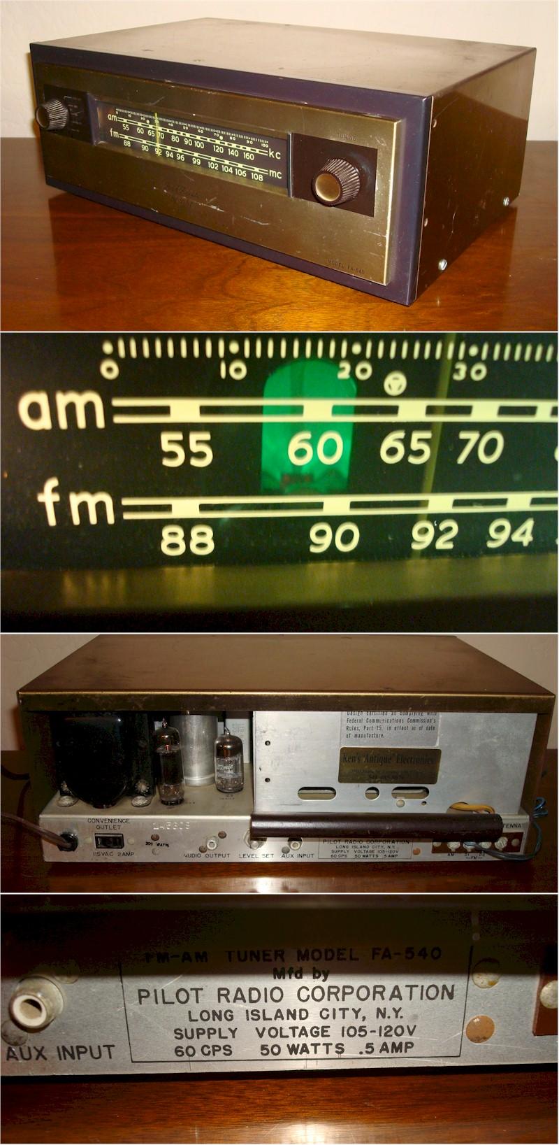 Pilot FA-540 FM/AM Tuner (1950s)
