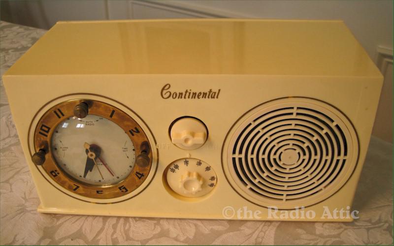 Continental C-454 Clock Radio (1950)