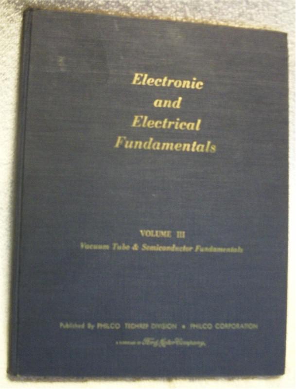 Electronic and Electrical Fundamentals Vol. III