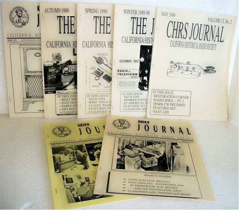 California Historical Radio Society Journals