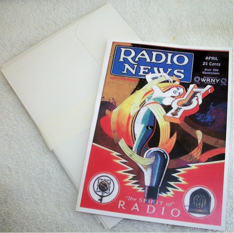 Vintage Radio Note Cards, Set #2