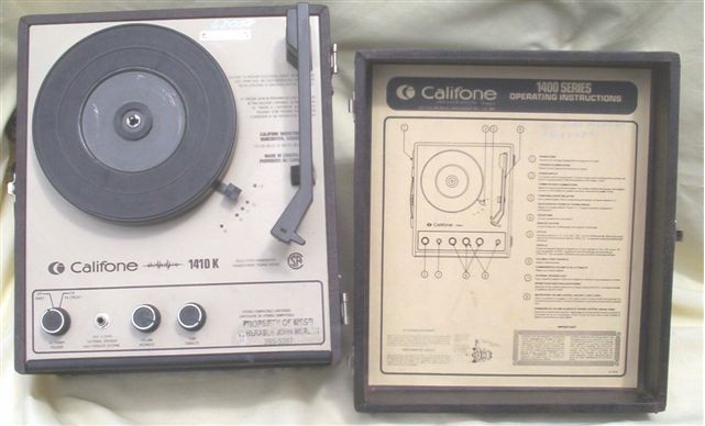 Califone 1410K Record Player