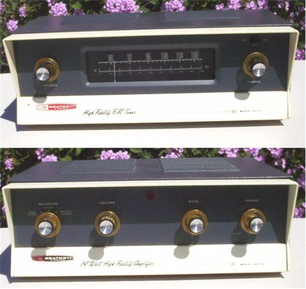 Heathkit AJ-31 FM Tuner and AA-161 Amplifier (1962)