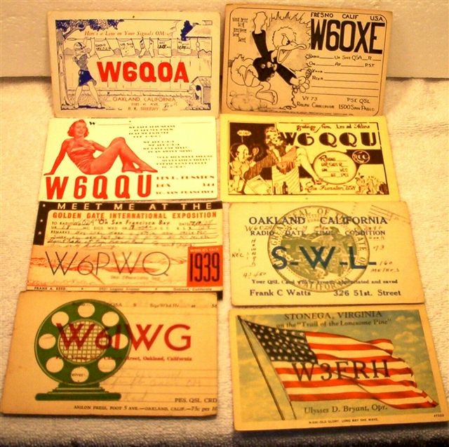 QSL Cards Set of 8