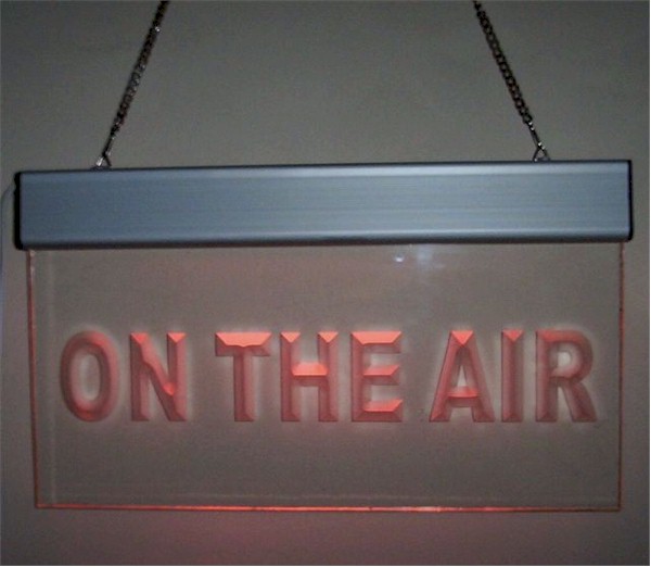 On The Air Fluorescent Sign
