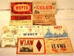 QSL Cards Set of 9