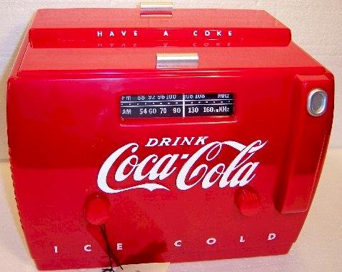 Coca-Cola Cooler AM/FM Radio/Cassette Player