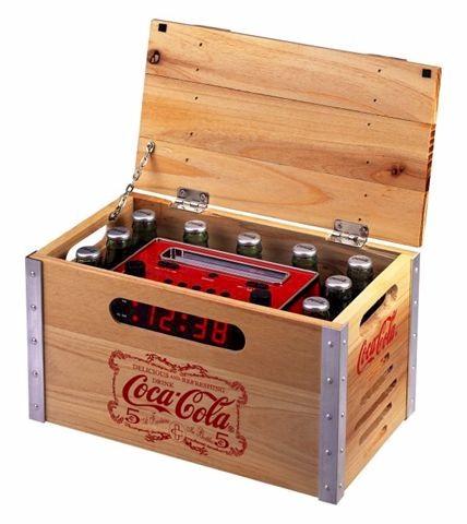 Coca-Cola Crate Style Clock Radio