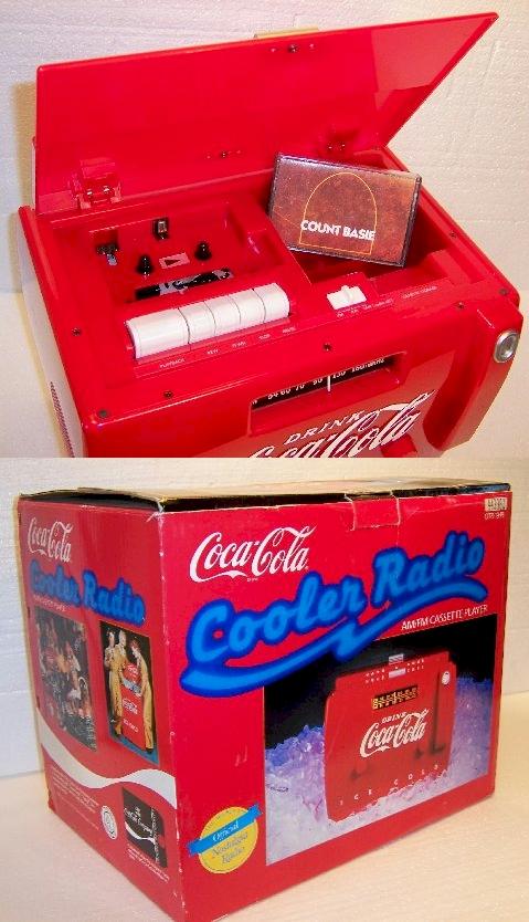 Coca-Cola Cooler AM/FM Radio/Cassette Player