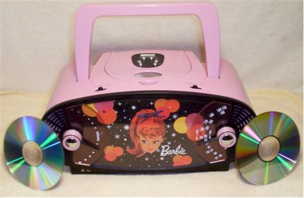 Barbie Boombox AM/FM Radio & CD Player