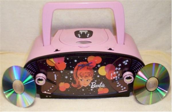 Barbie Boombox AM FM Radio CD Player SOLD item number 2020026