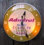 Admiral Radio-TV-Stereo Advertising Clock