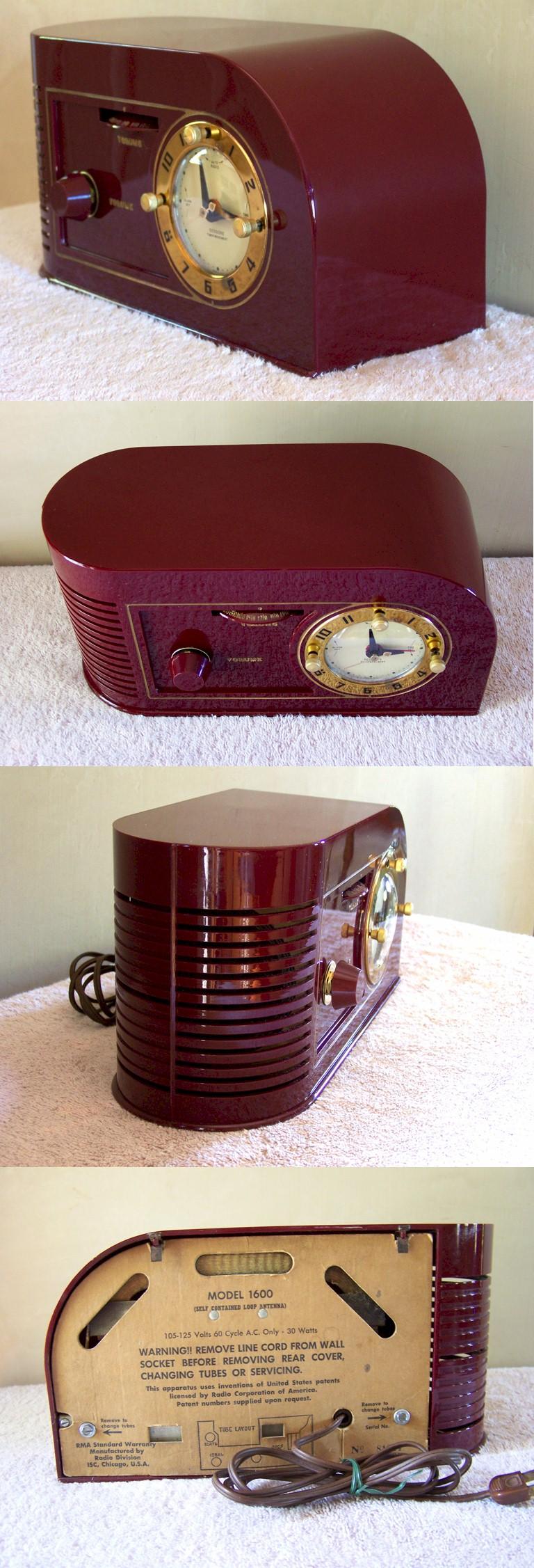Continental 1600 Clock Radio (1948)