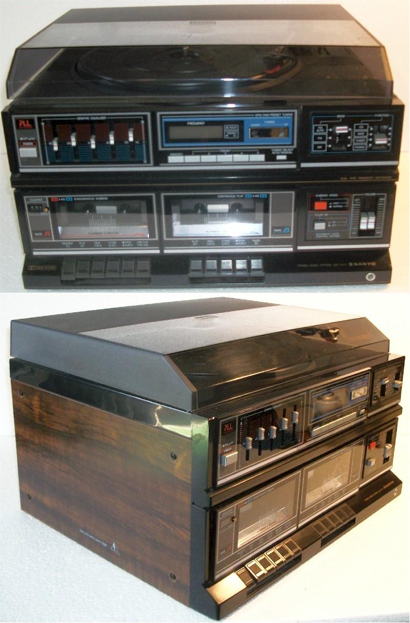Sanyo GTX747A Stereo AM/FM Radio, Cassette, and Turntable
