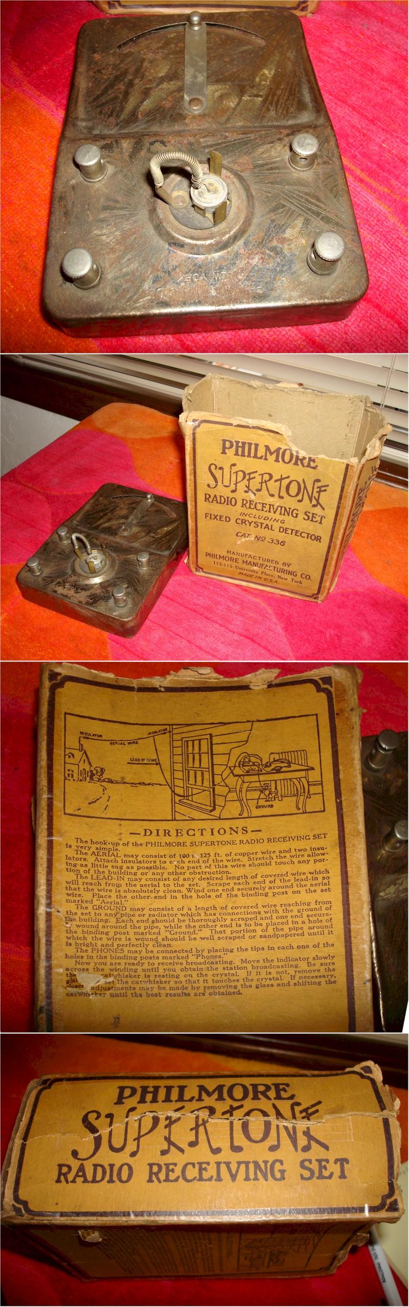 Philmore Supertone Crystal Set w/Box