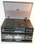 Sanyo GTX747A Stereo AM/FM Radio, Cassette, and Turntable