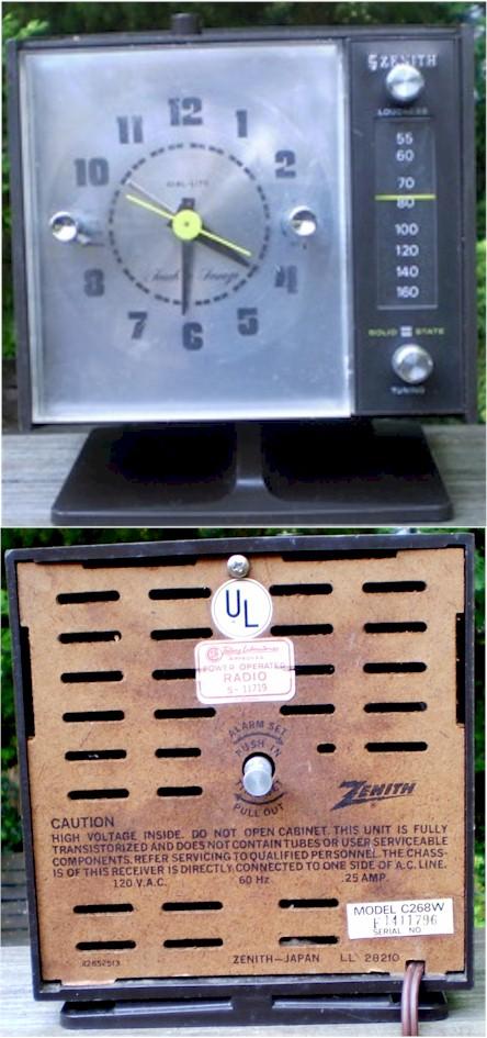 Zenith C-268W Clock Radio (1990)