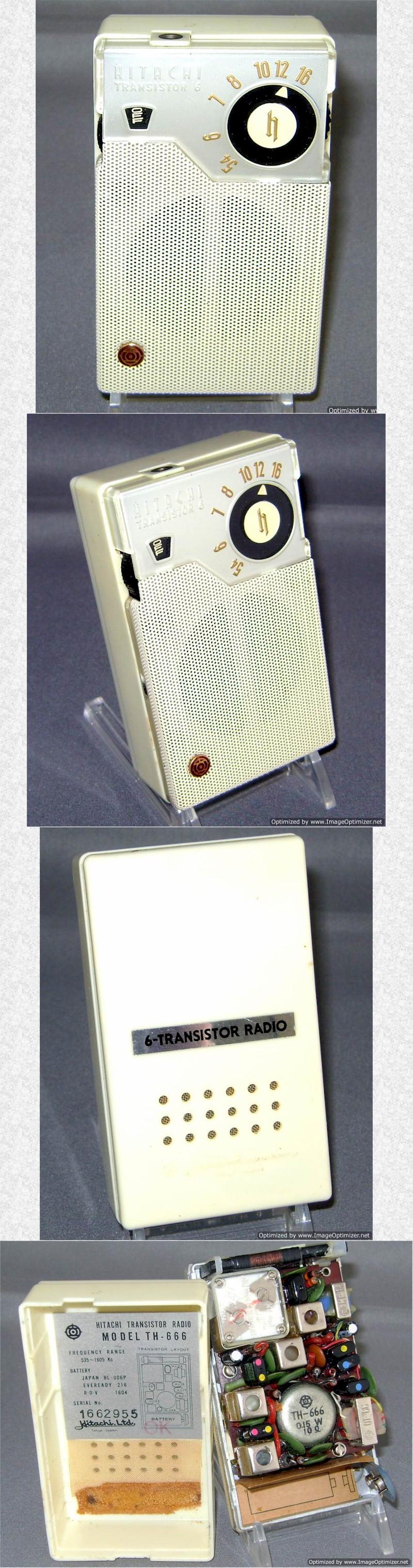 Hitachi TH-666 Pocket Transistor (1957)