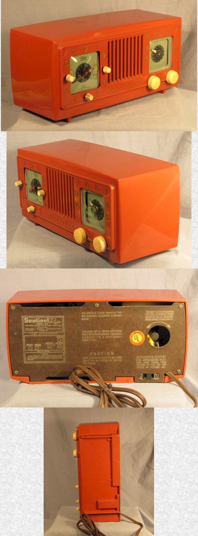 Sentinel 1U346 Clock Radio (1950s?)