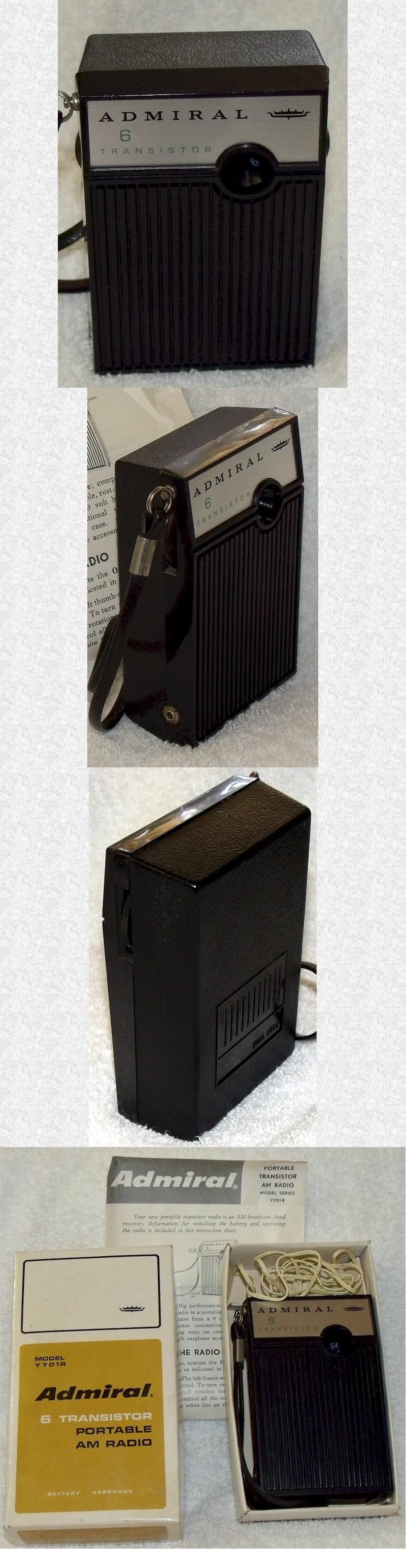 Admiral Pocket Transistor Y701R (1968)
