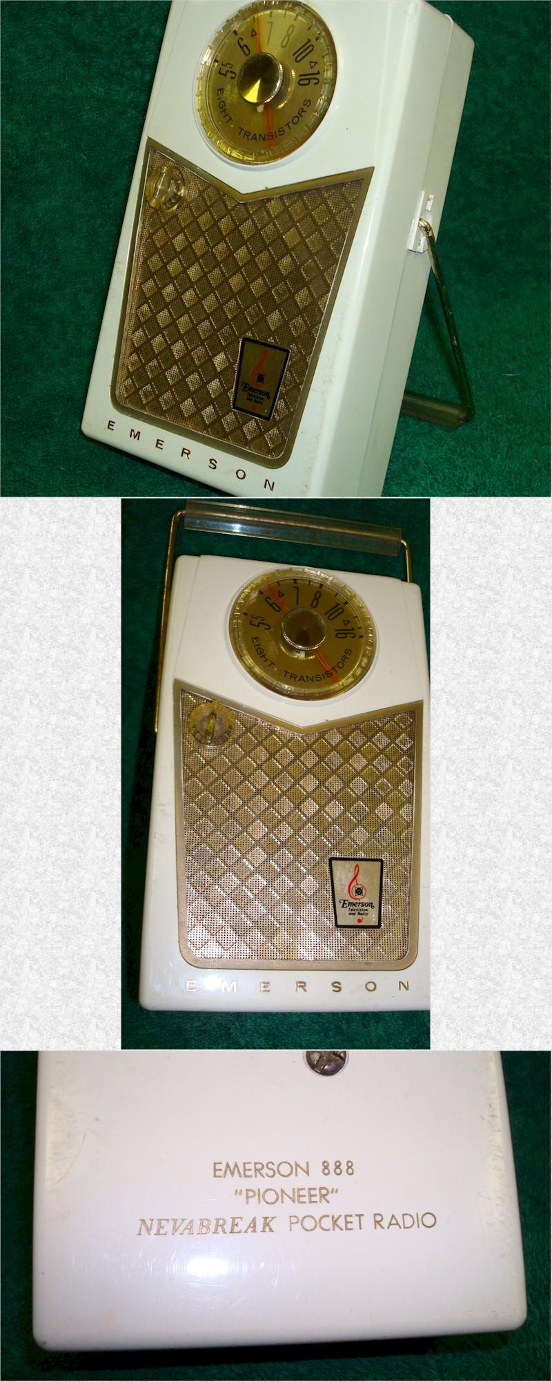 Emerson 888 "Pioneer" Pocket Transistor (1958)