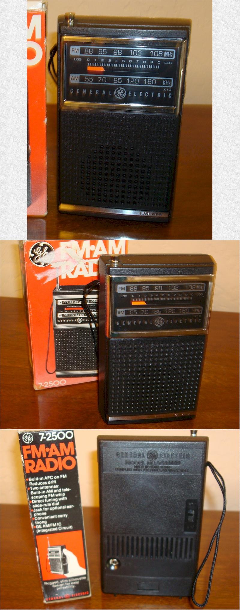 General Electric 7-2500 AM/FM with Box