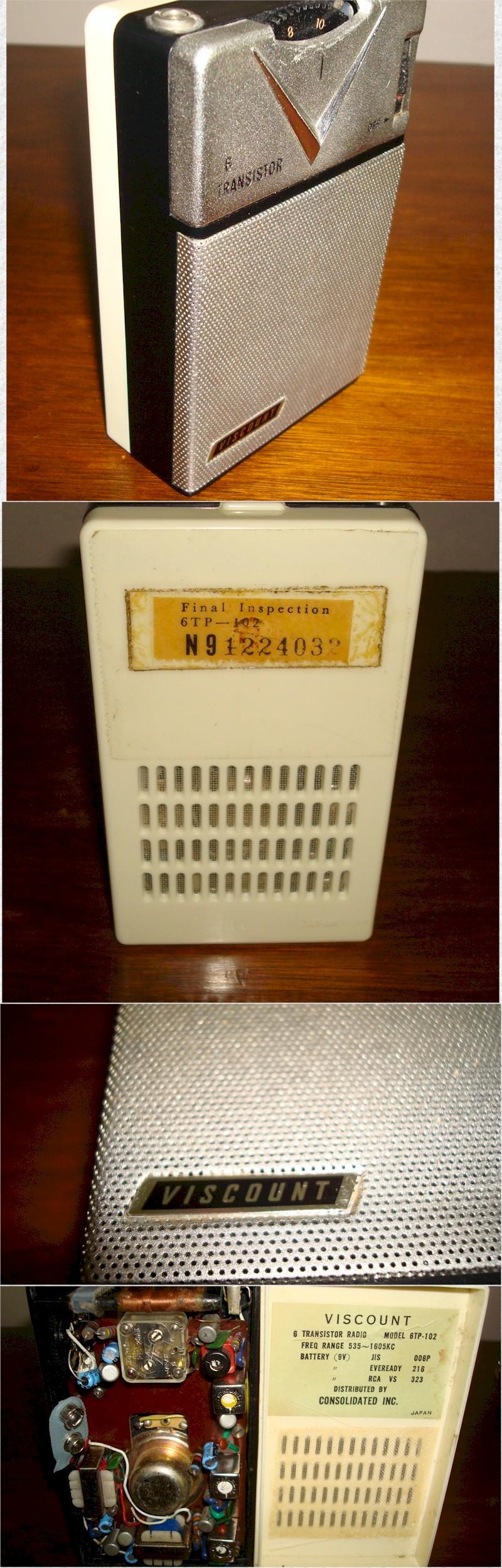 Viscount 6TP-102 Pocket Transistor