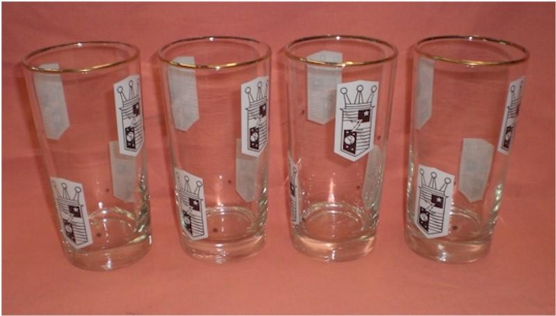Zenith Promotional Advertising Glasses (Tumblers), Set of Four