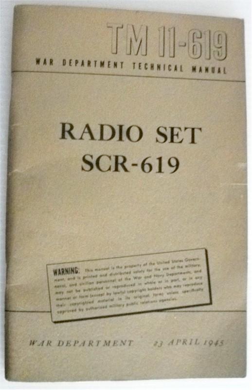 Radio Set SCR-619 Technical Manual