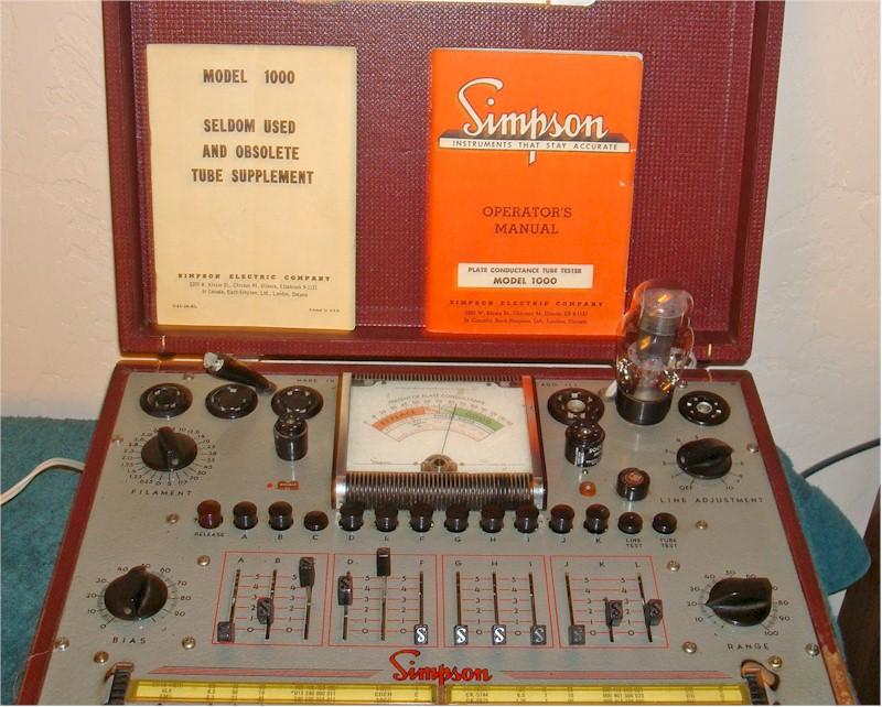 Simpson 1000 Tube Tester (1954)