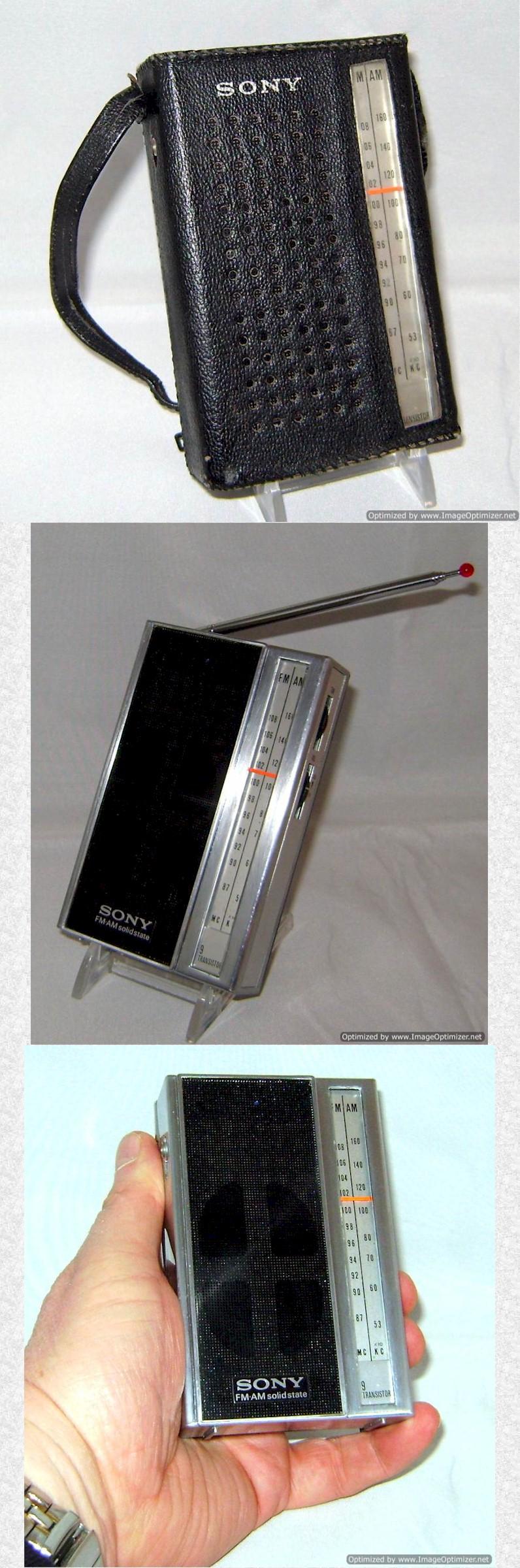 Sony 3F-77W AM/FM Pocket Transistor