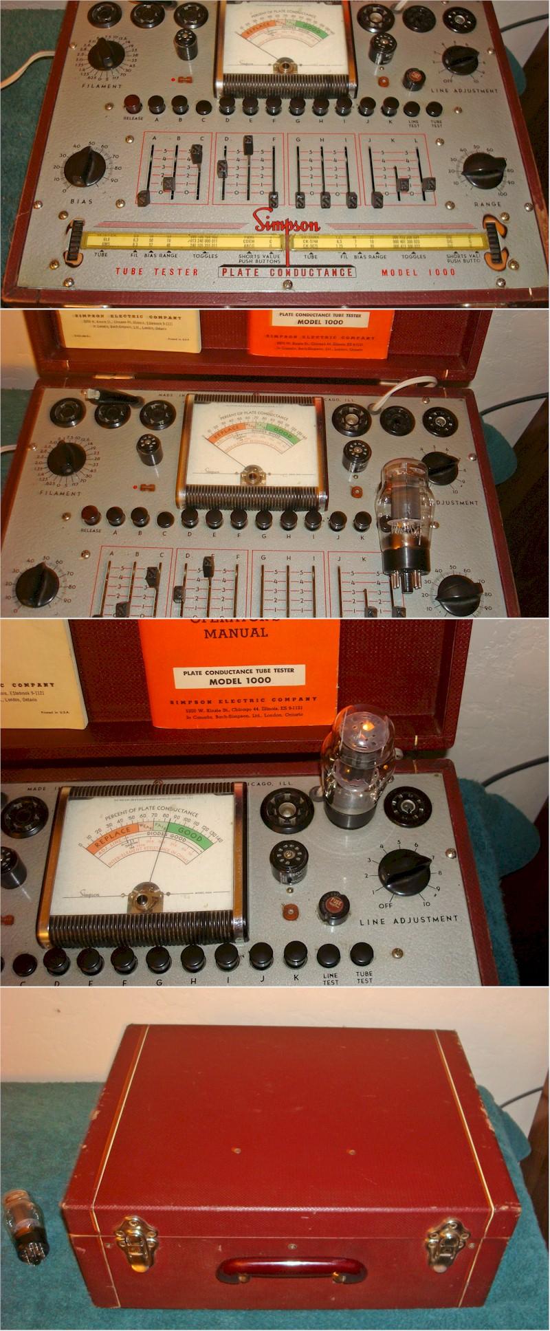 Simpson 1000 Tube Tester (1954)