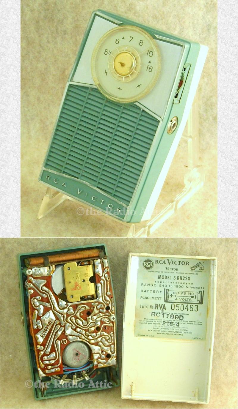 RCA 3-RH22G Pocket Transistor