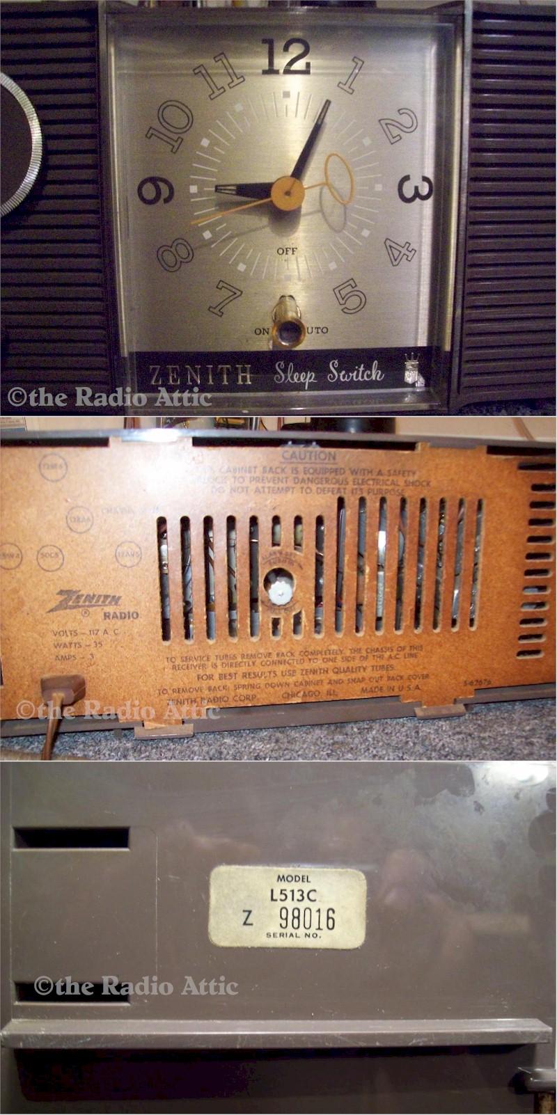 Zenith L513C Clock Radio (1964)
