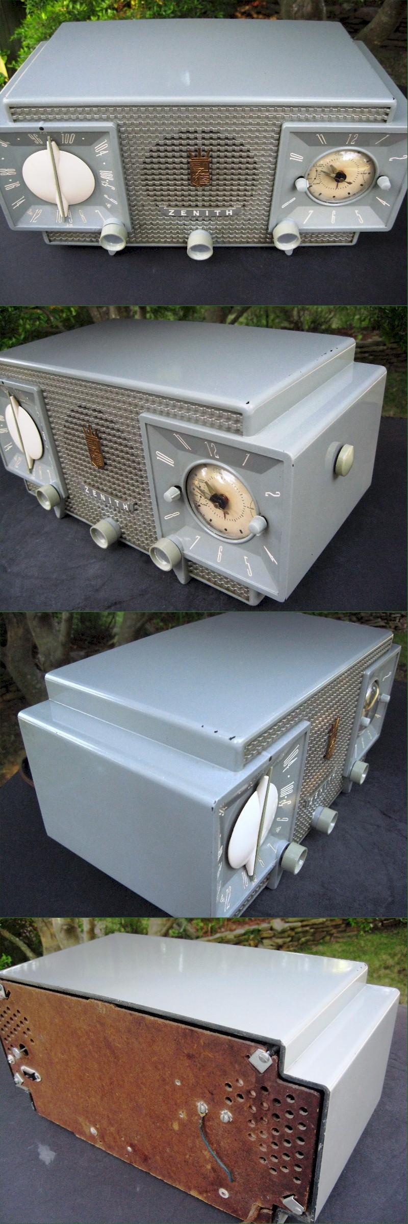 Zenith Z-733 AM/FM Clock Radio (1955)