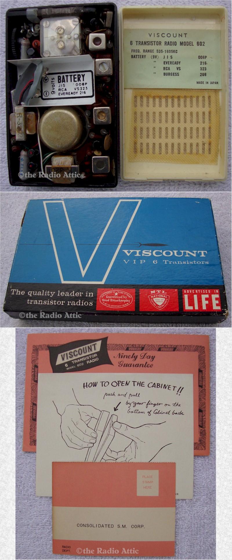 Viscount 602 Six-Transistor Radio