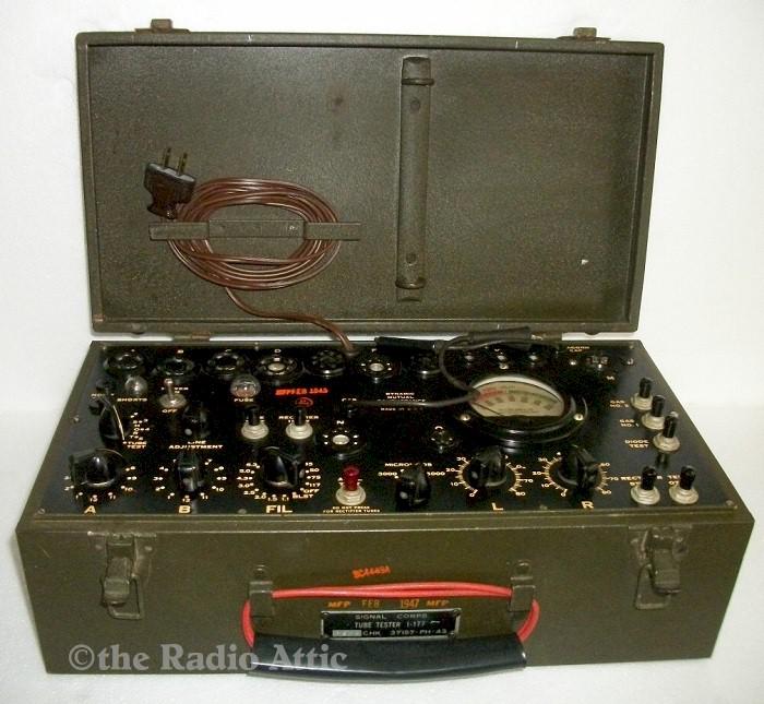 Signal Corps I-177 Tube Tester by Hickok (1947)