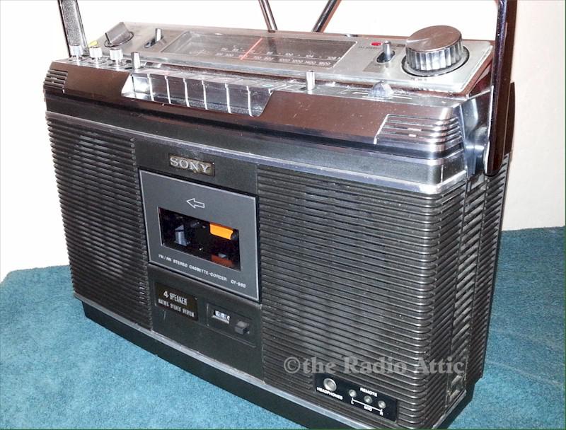 Sony CF580 Portable AM/FM/Cassette (1976)
