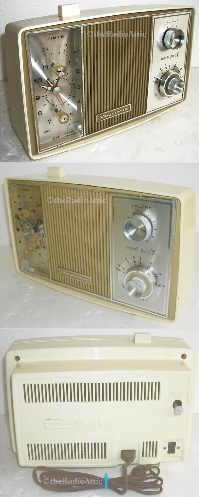 Magnavox Mardi Gras Clock Radio (1960s) - SOLD! - item number 0021315