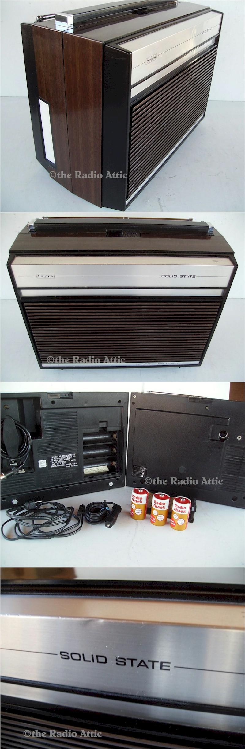 Sears 250-21300200 AM/FM 8-Track Player