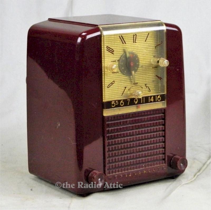 Westinghouse H397T5 Clock Radio (1954)