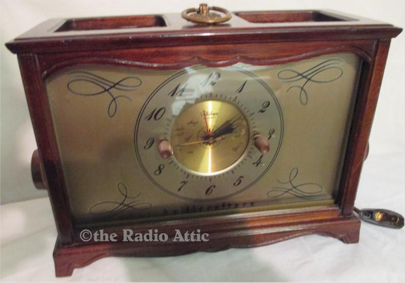 Radio Clockwork DCF Radio Radio Noiseless Silent clockwise Set Silver 140 mm #322 