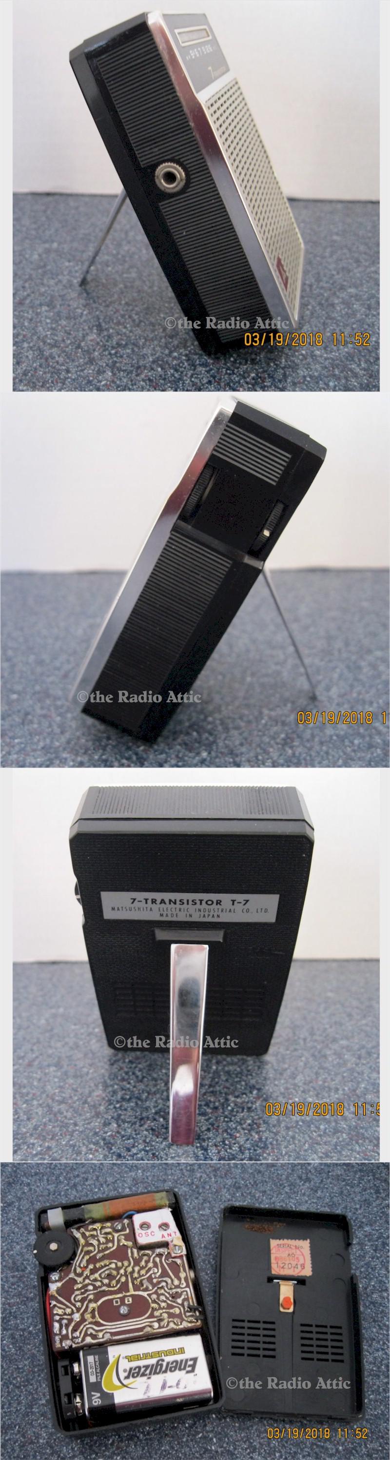 Matsushita T-7 Pocket Transistor Radio (1962)