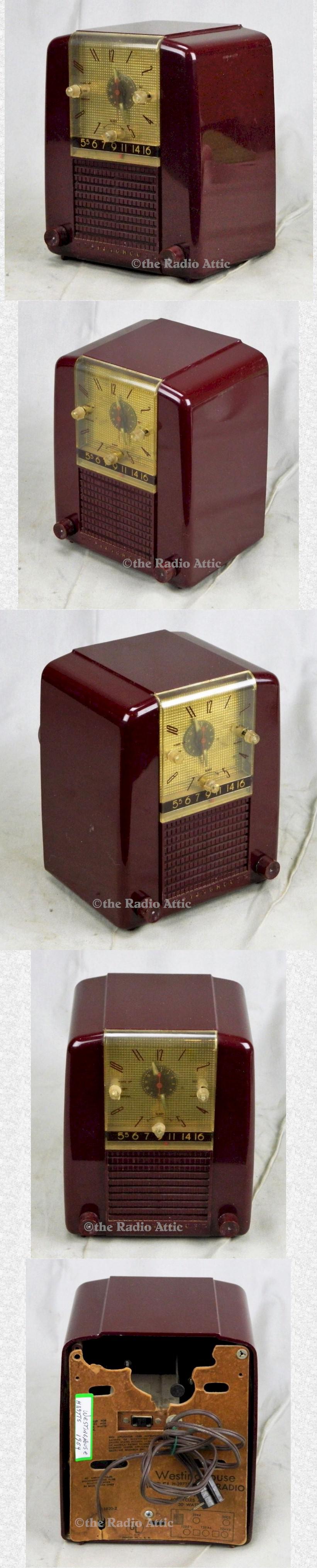 Westinghouse H397T5 Clock Radio (1954)