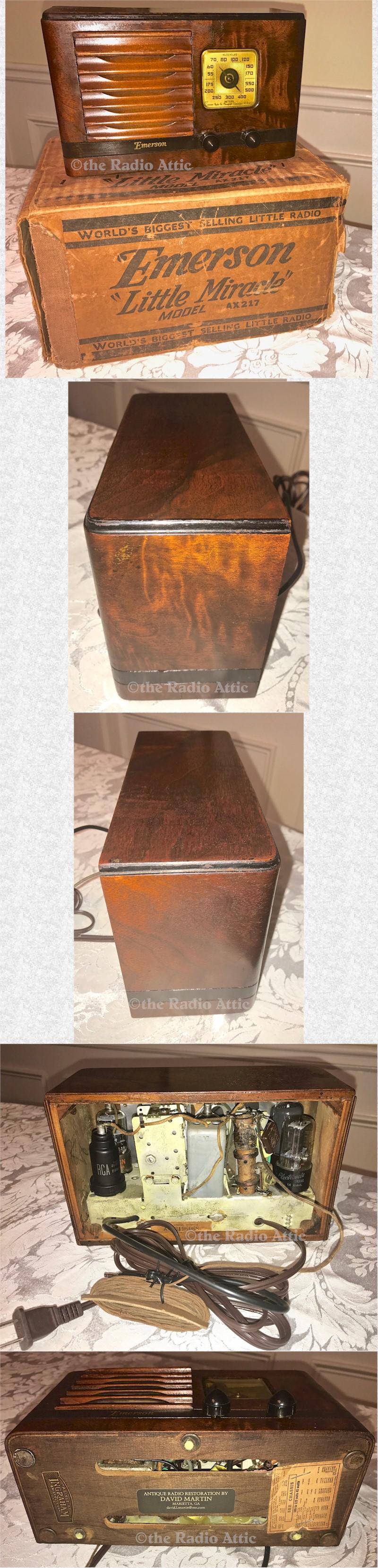 Emerson AX-217 w/Ingraham Cabinet & Original Box (1937)
