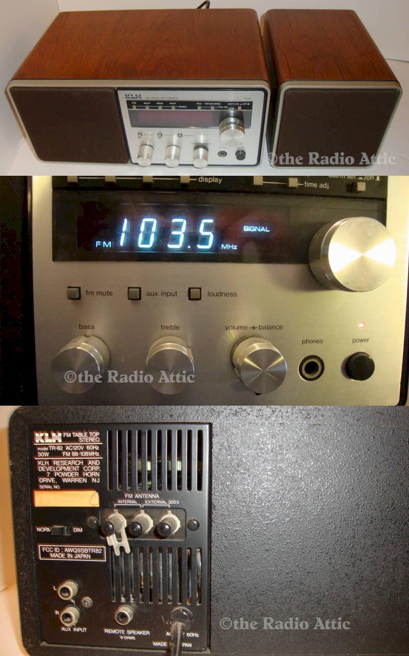 KLH TR-82 FM Stereo Clock Radio